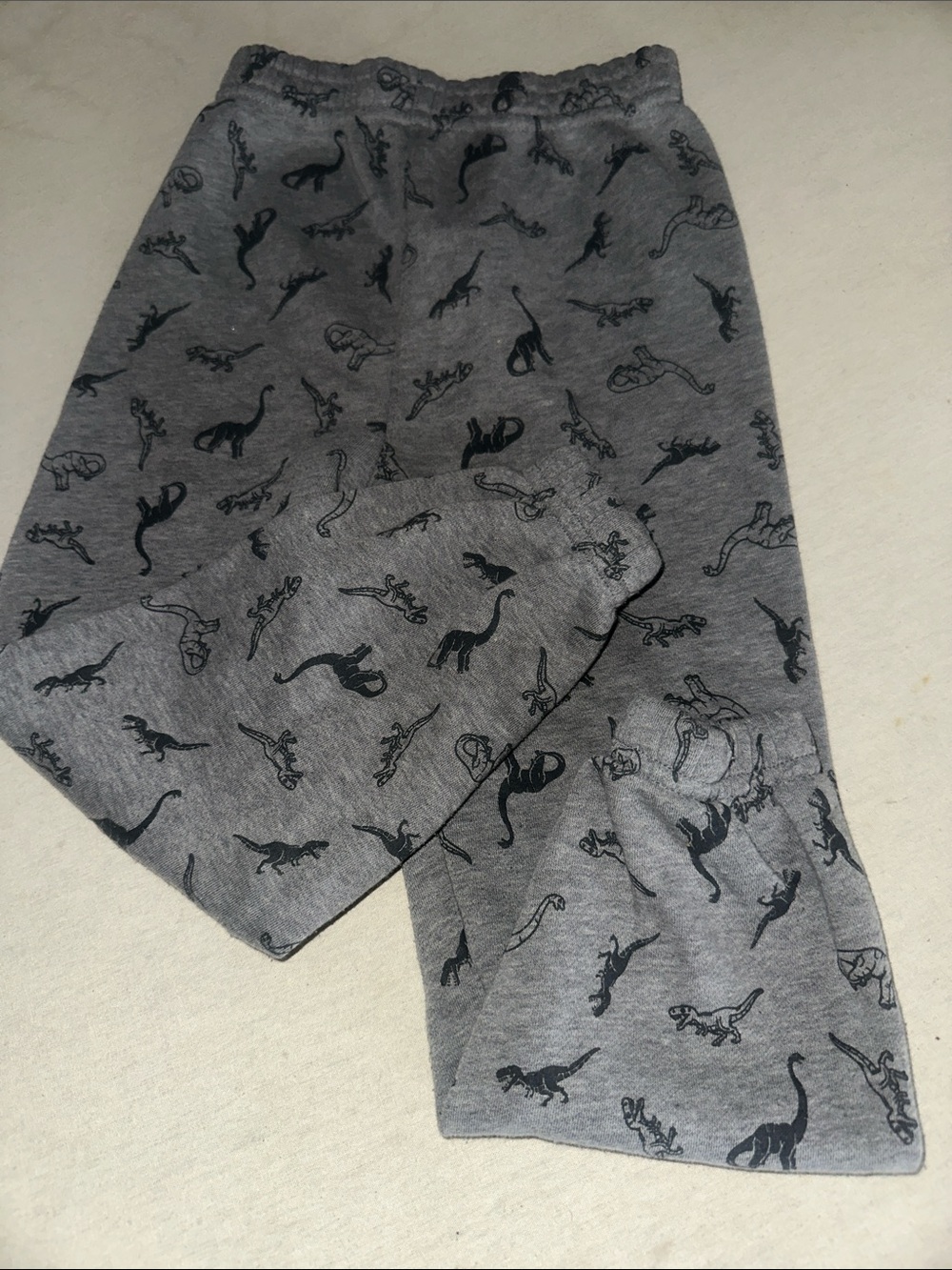 Kids Size 5 Garanimals Gray Dinosaur Print Jogger Pants